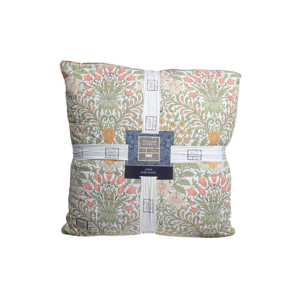 William Morris Large Euro Sham Pillow Set - Garden Spring - 2 pieces - Picture 1 of 6